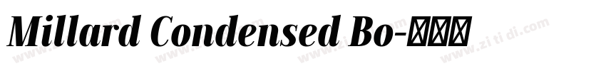 Millard Condensed Bo字体转换